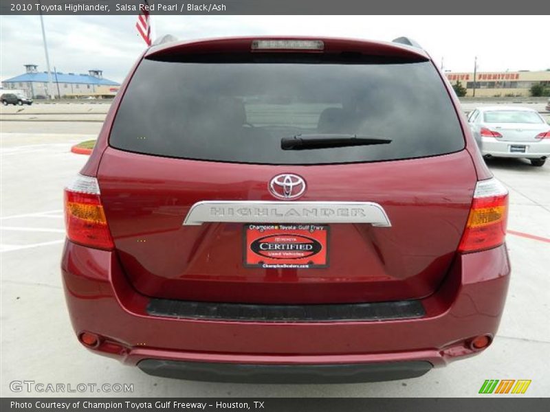 Salsa Red Pearl / Black/Ash 2010 Toyota Highlander