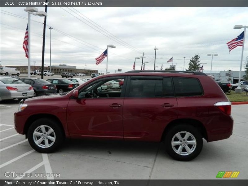 Salsa Red Pearl / Black/Ash 2010 Toyota Highlander