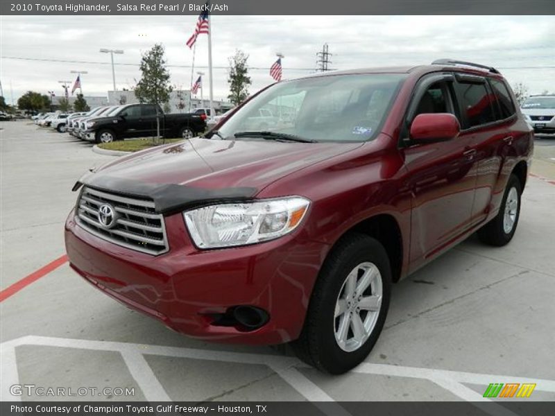 Salsa Red Pearl / Black/Ash 2010 Toyota Highlander