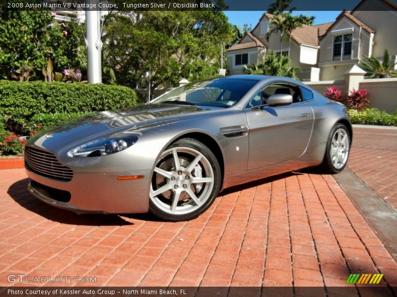 Tungsten Silver / Obsidian Black 2008 Aston Martin V8 Vantage Coupe