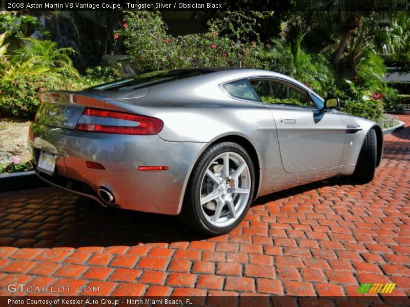 Tungsten Silver / Obsidian Black 2008 Aston Martin V8 Vantage Coupe