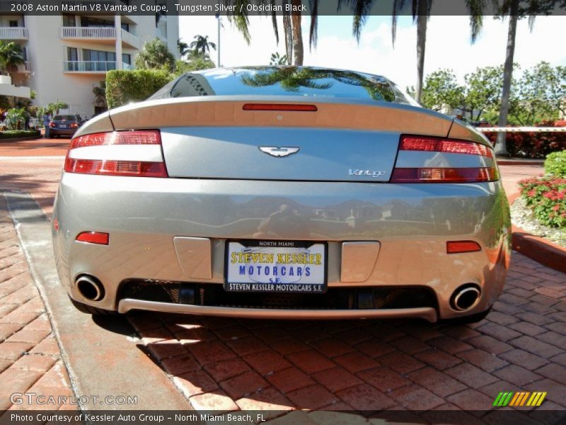 Tungsten Silver / Obsidian Black 2008 Aston Martin V8 Vantage Coupe