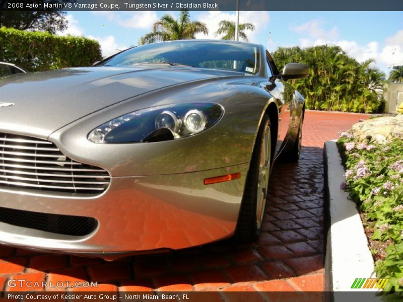Tungsten Silver / Obsidian Black 2008 Aston Martin V8 Vantage Coupe