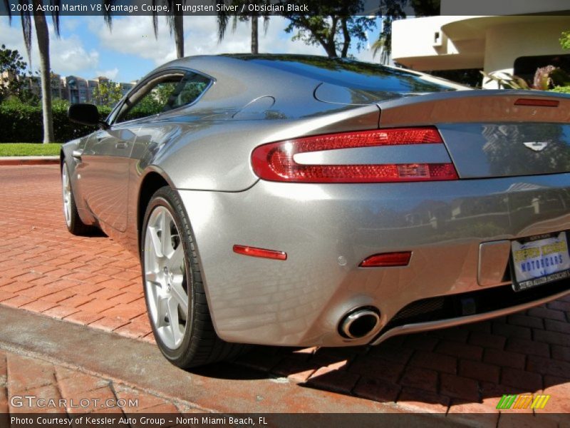 Tungsten Silver / Obsidian Black 2008 Aston Martin V8 Vantage Coupe