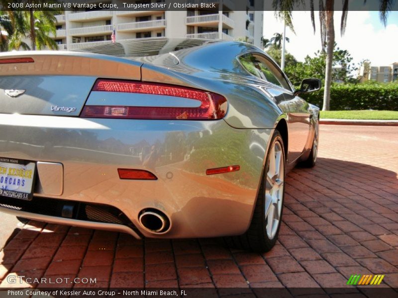 Tungsten Silver / Obsidian Black 2008 Aston Martin V8 Vantage Coupe