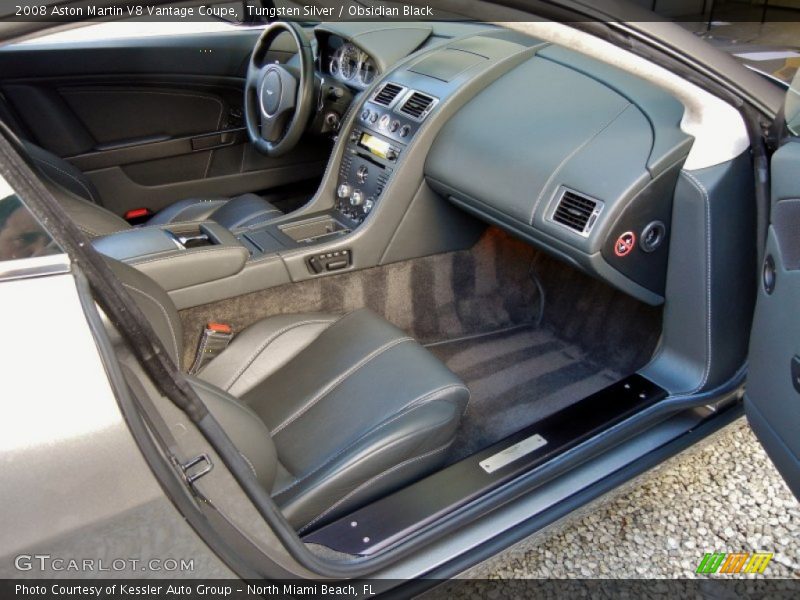 Tungsten Silver / Obsidian Black 2008 Aston Martin V8 Vantage Coupe