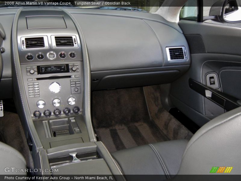 Tungsten Silver / Obsidian Black 2008 Aston Martin V8 Vantage Coupe