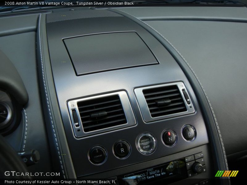 Tungsten Silver / Obsidian Black 2008 Aston Martin V8 Vantage Coupe