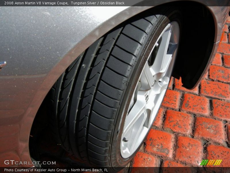 Tungsten Silver / Obsidian Black 2008 Aston Martin V8 Vantage Coupe