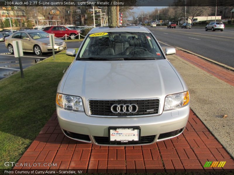 Light Silver Metallic / Ebony 2004 Audi A6 2.7T S-Line quattro Sedan