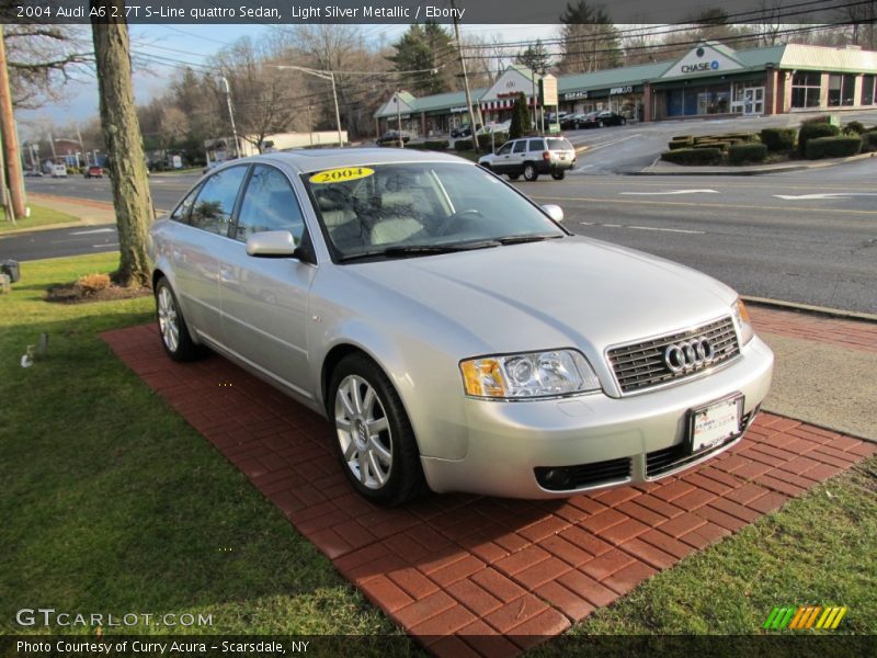 Light Silver Metallic / Ebony 2004 Audi A6 2.7T S-Line quattro Sedan