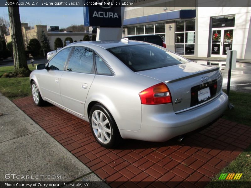 Light Silver Metallic / Ebony 2004 Audi A6 2.7T S-Line quattro Sedan