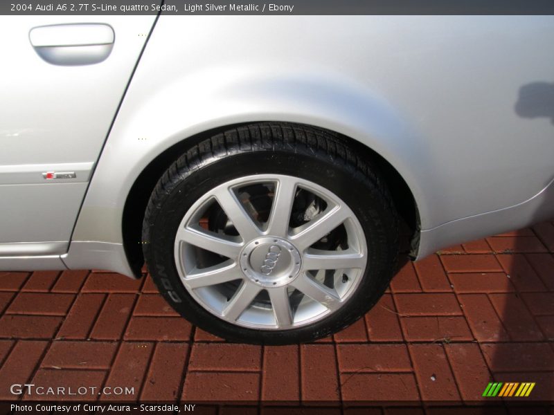 Light Silver Metallic / Ebony 2004 Audi A6 2.7T S-Line quattro Sedan
