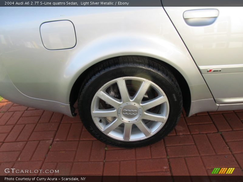Light Silver Metallic / Ebony 2004 Audi A6 2.7T S-Line quattro Sedan