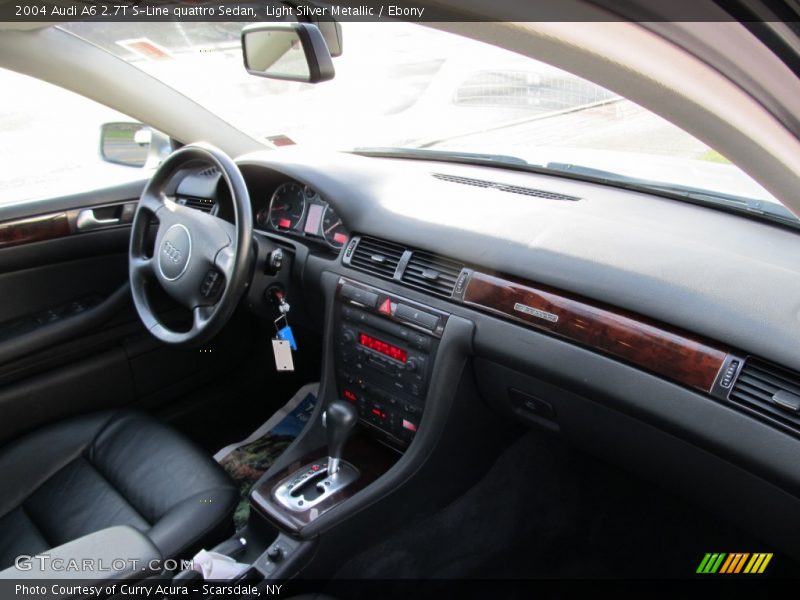 Light Silver Metallic / Ebony 2004 Audi A6 2.7T S-Line quattro Sedan
