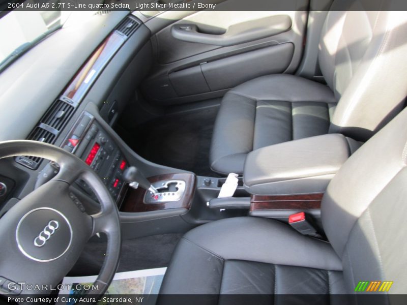 Light Silver Metallic / Ebony 2004 Audi A6 2.7T S-Line quattro Sedan
