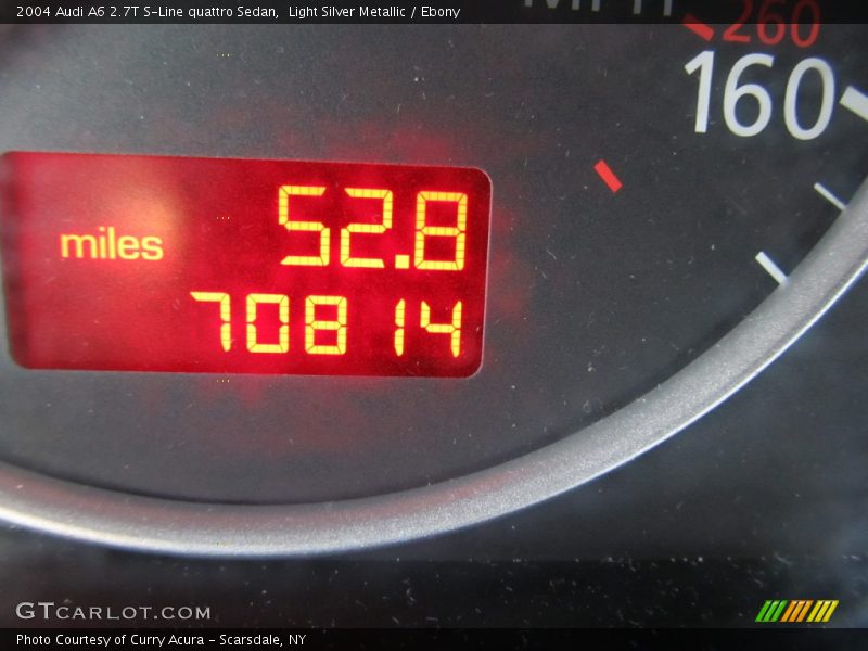 Light Silver Metallic / Ebony 2004 Audi A6 2.7T S-Line quattro Sedan