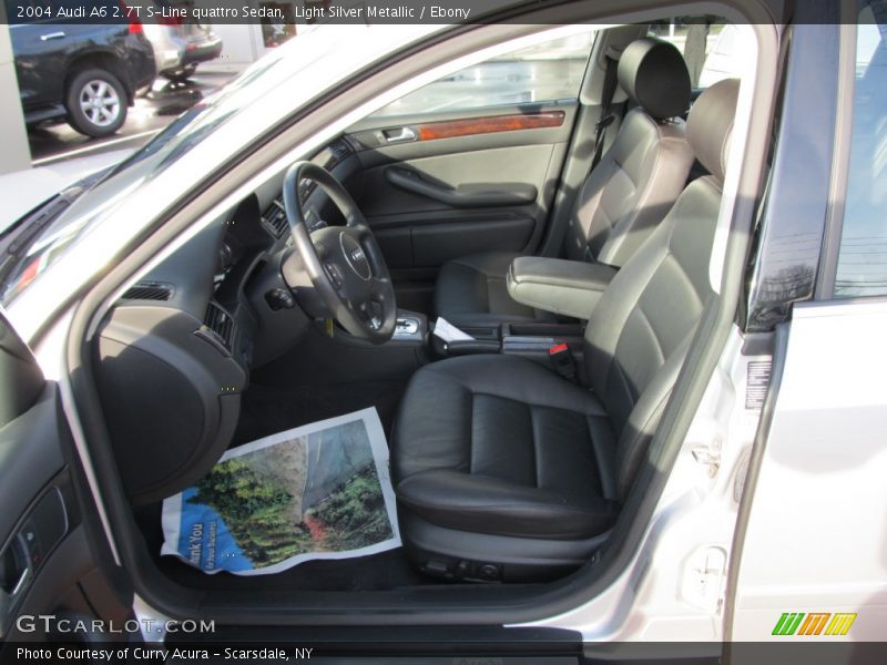 Light Silver Metallic / Ebony 2004 Audi A6 2.7T S-Line quattro Sedan
