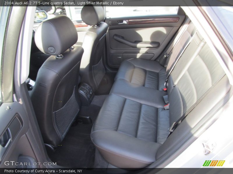 Light Silver Metallic / Ebony 2004 Audi A6 2.7T S-Line quattro Sedan
