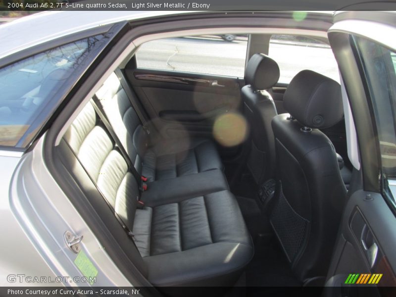 Light Silver Metallic / Ebony 2004 Audi A6 2.7T S-Line quattro Sedan