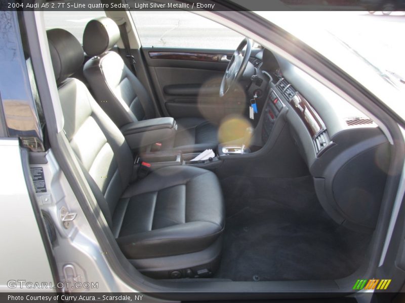 Light Silver Metallic / Ebony 2004 Audi A6 2.7T S-Line quattro Sedan