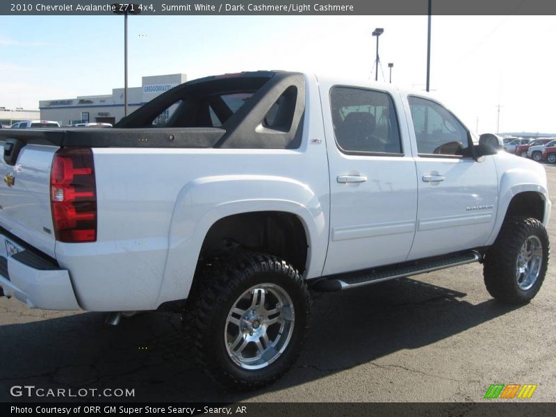 Summit White / Dark Cashmere/Light Cashmere 2010 Chevrolet Avalanche Z71 4x4