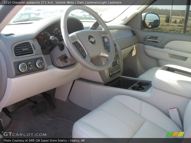 Summit White / Dark Cashmere/Light Cashmere 2010 Chevrolet Avalanche Z71 4x4