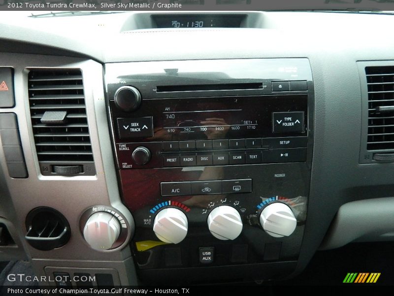 Silver Sky Metallic / Graphite 2012 Toyota Tundra CrewMax