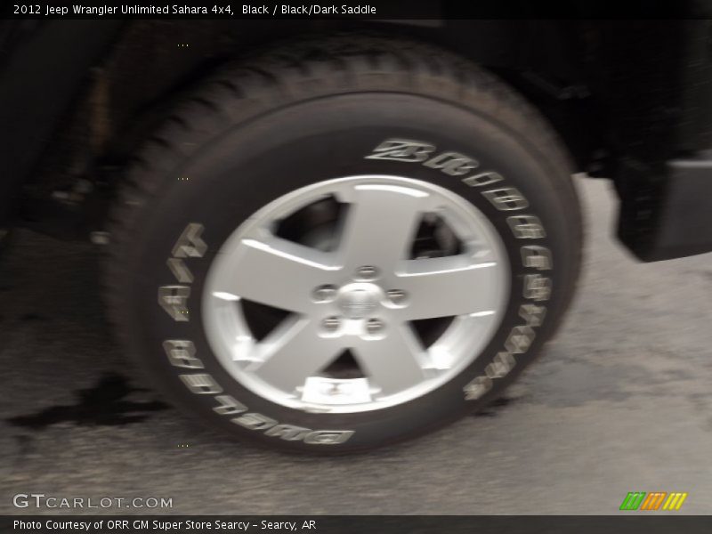 Black / Black/Dark Saddle 2012 Jeep Wrangler Unlimited Sahara 4x4