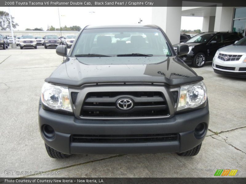 Black Sand Pearl / Graphite Gray 2008 Toyota Tacoma V6 PreRunner Double Cab
