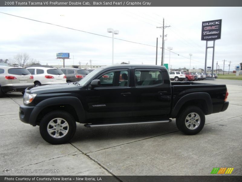Black Sand Pearl / Graphite Gray 2008 Toyota Tacoma V6 PreRunner Double Cab