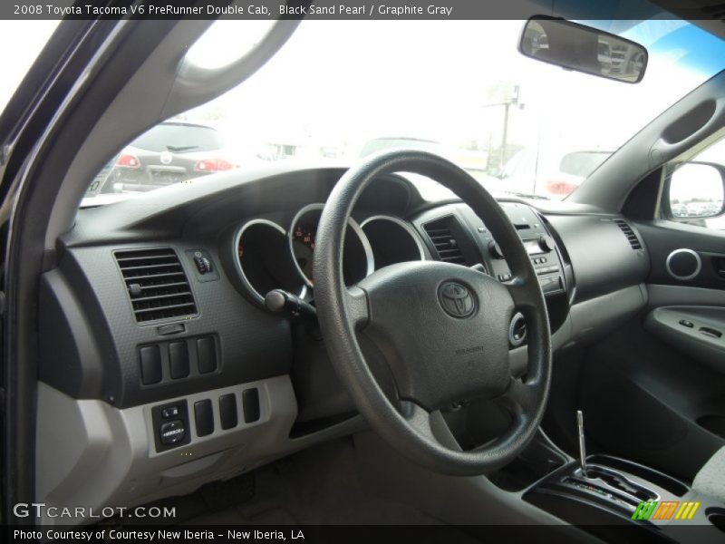 Black Sand Pearl / Graphite Gray 2008 Toyota Tacoma V6 PreRunner Double Cab