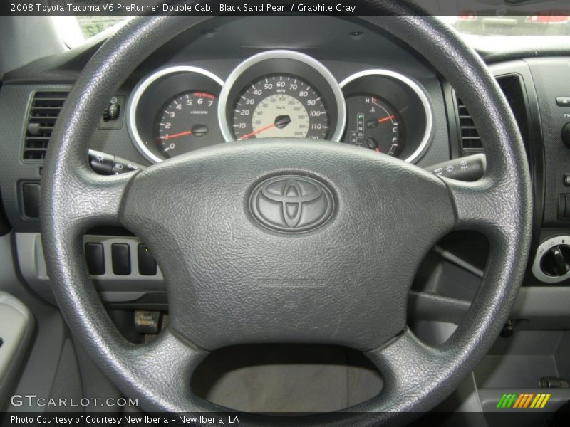 Black Sand Pearl / Graphite Gray 2008 Toyota Tacoma V6 PreRunner Double Cab