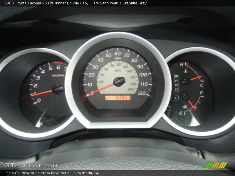 Black Sand Pearl / Graphite Gray 2008 Toyota Tacoma V6 PreRunner Double Cab