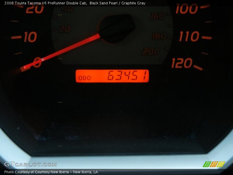 Black Sand Pearl / Graphite Gray 2008 Toyota Tacoma V6 PreRunner Double Cab