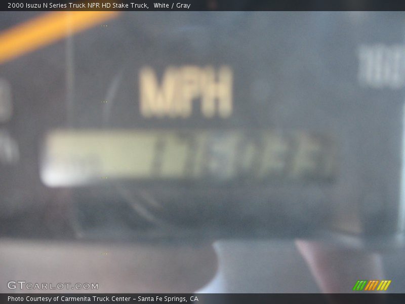 White / Gray 2000 Isuzu N Series Truck NPR HD Stake Truck