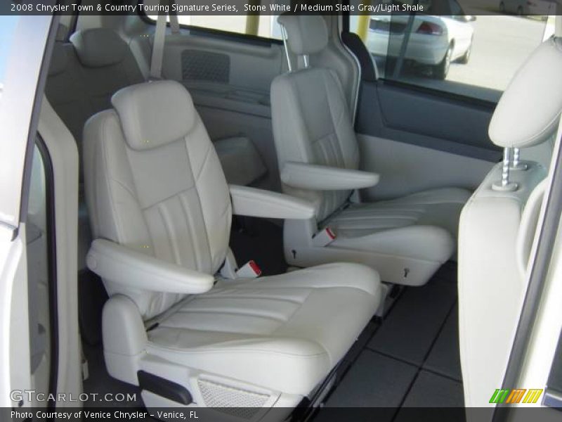 Stone White / Medium Slate Gray/Light Shale 2008 Chrysler Town & Country Touring Signature Series