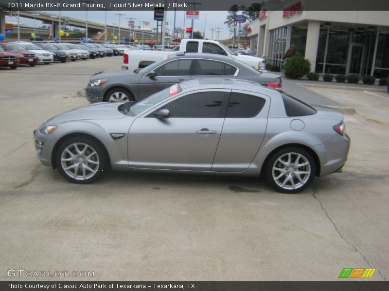 Liquid Silver Metallic / Black 2011 Mazda RX-8 Grand Touring