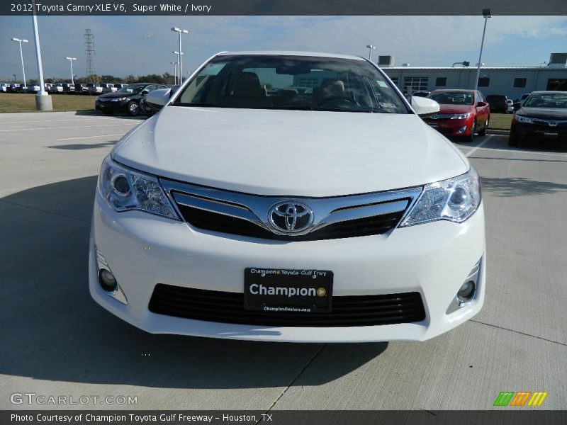 Super White / Ivory 2012 Toyota Camry XLE V6