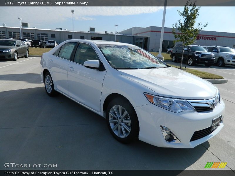 Super White / Ivory 2012 Toyota Camry XLE V6
