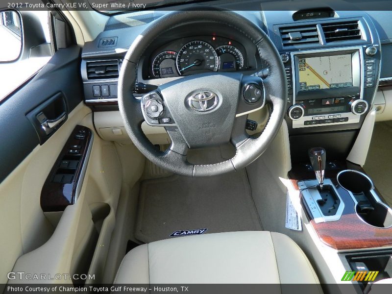 Super White / Ivory 2012 Toyota Camry XLE V6