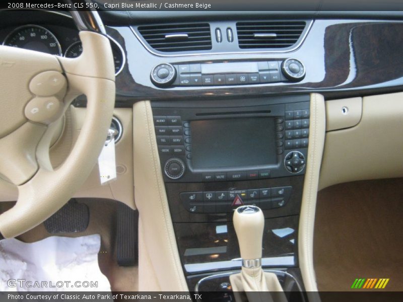 Capri Blue Metallic / Cashmere Beige 2008 Mercedes-Benz CLS 550