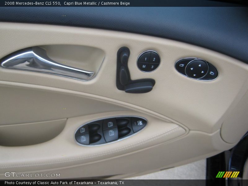 Capri Blue Metallic / Cashmere Beige 2008 Mercedes-Benz CLS 550