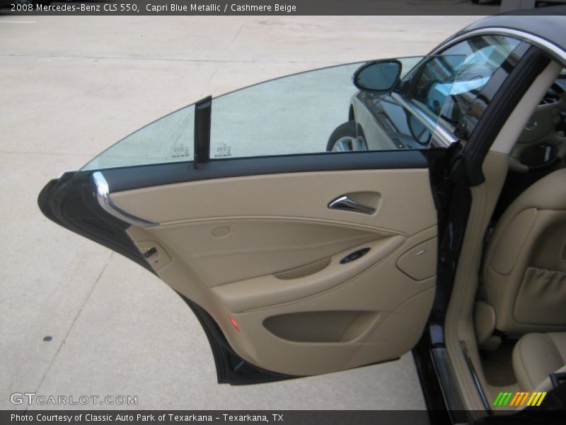 Capri Blue Metallic / Cashmere Beige 2008 Mercedes-Benz CLS 550