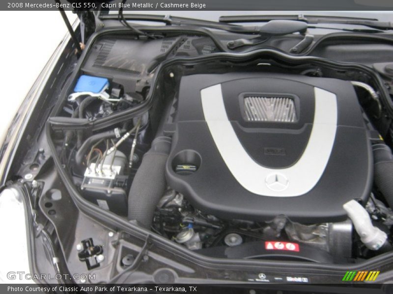 Capri Blue Metallic / Cashmere Beige 2008 Mercedes-Benz CLS 550