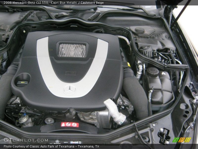 Capri Blue Metallic / Cashmere Beige 2008 Mercedes-Benz CLS 550