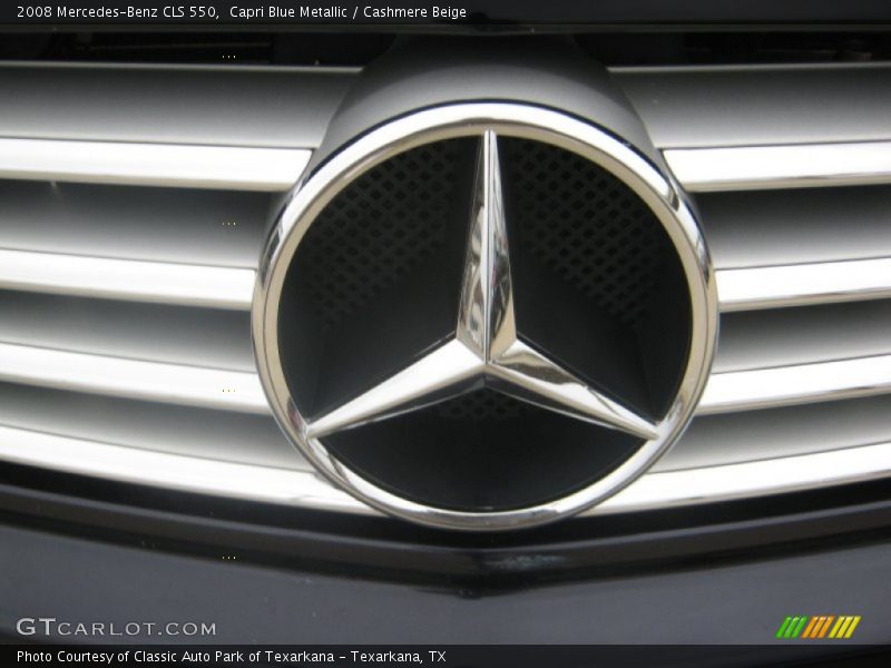 Capri Blue Metallic / Cashmere Beige 2008 Mercedes-Benz CLS 550