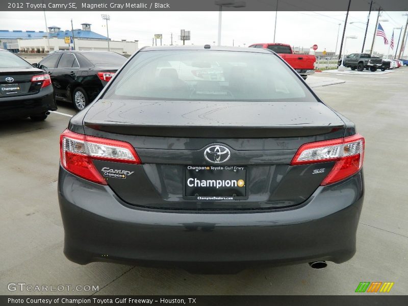 Magnetic Gray Metallic / Black 2012 Toyota Camry SE