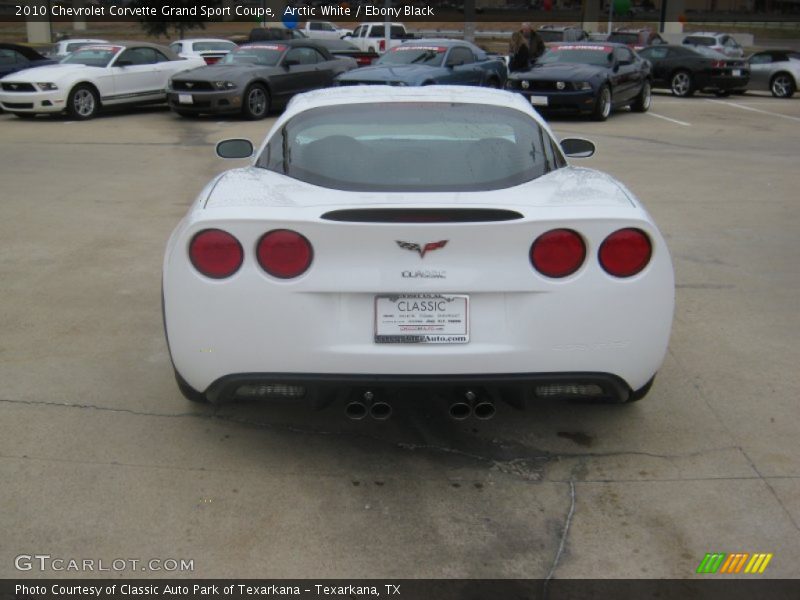 Arctic White / Ebony Black 2010 Chevrolet Corvette Grand Sport Coupe