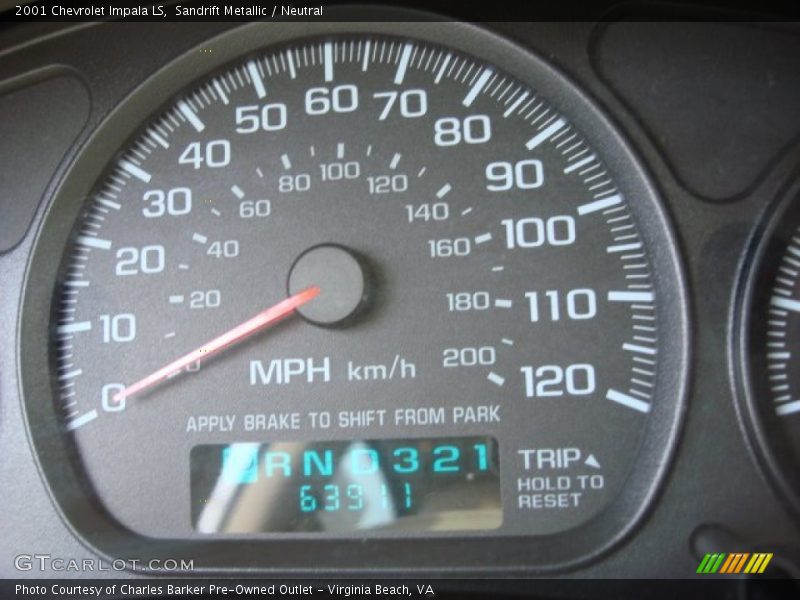 Sandrift Metallic / Neutral 2001 Chevrolet Impala LS